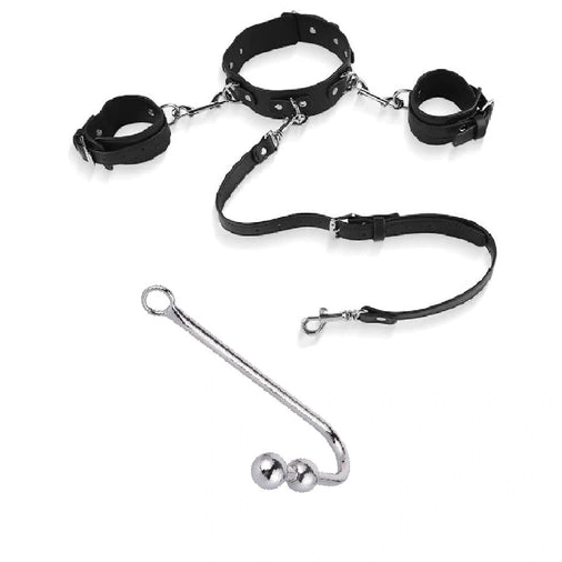 5334 Cuffs Hook with and Beaded Collar Elegant Anal 0403
